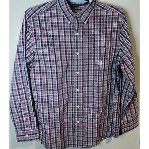 Chaps Ralph Lauren Mens Medium Long Sleeve Shirt Button-Down Plaid